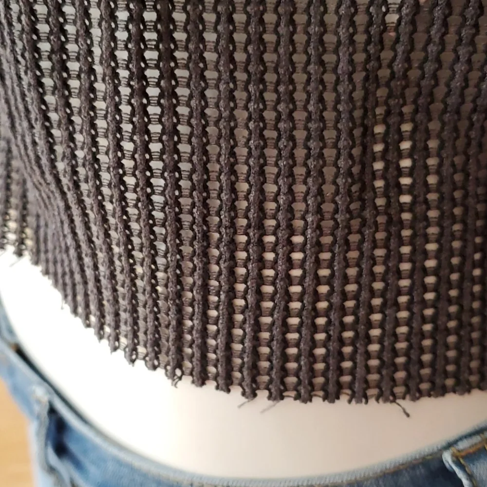 Zara sheer textured long sleeve top